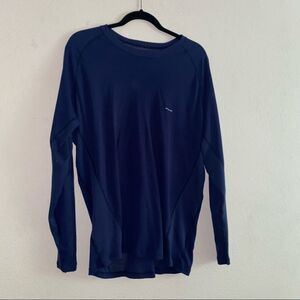 🍄 Patagonia Mens Navy Blue Long Sleeve Top